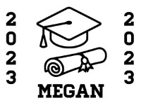 graduation example label
